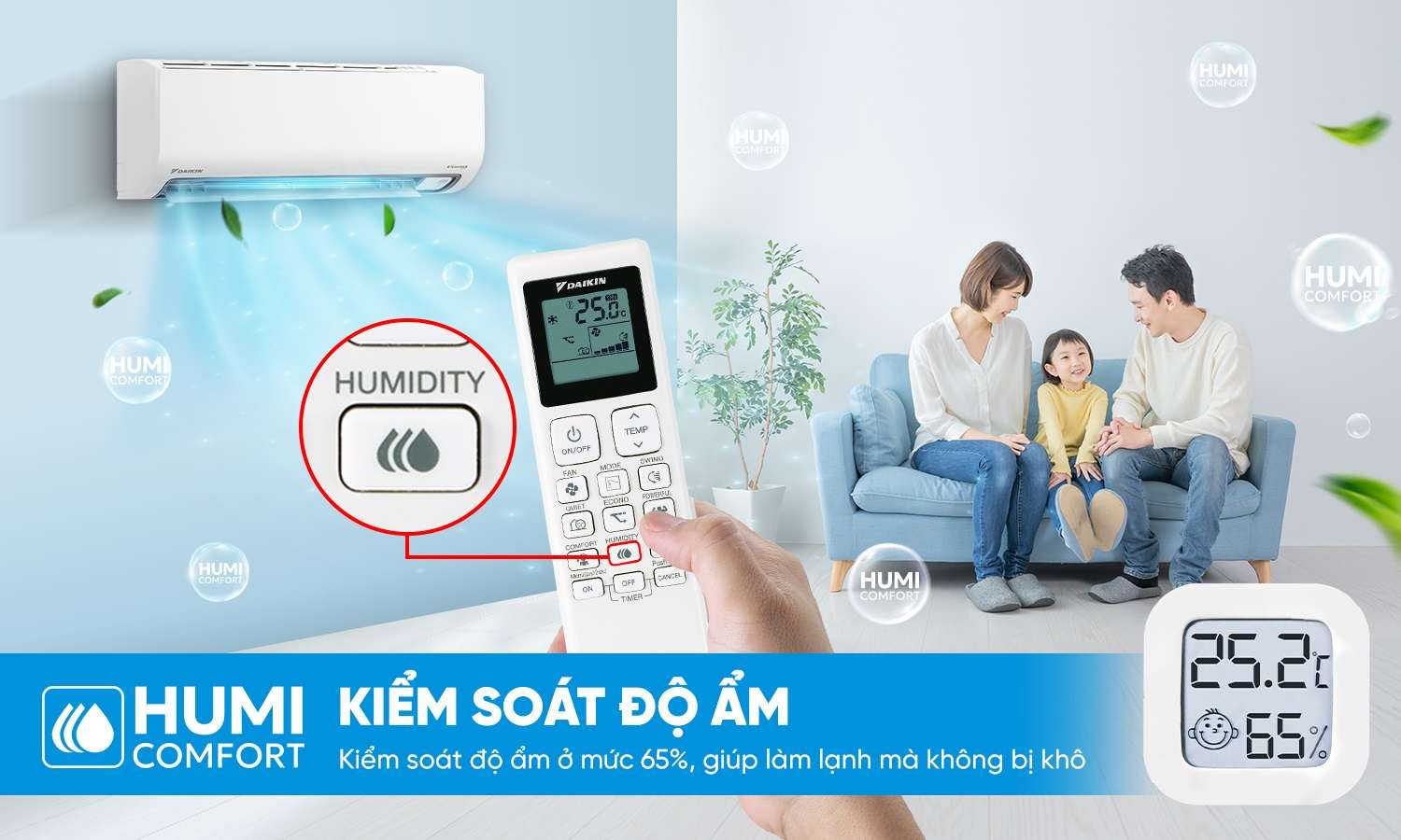 Điều hòa Daikin 9000 BTU inverter 1 Chiều FTKB25ZVMV - Mới 2025 - ảnh mô tả