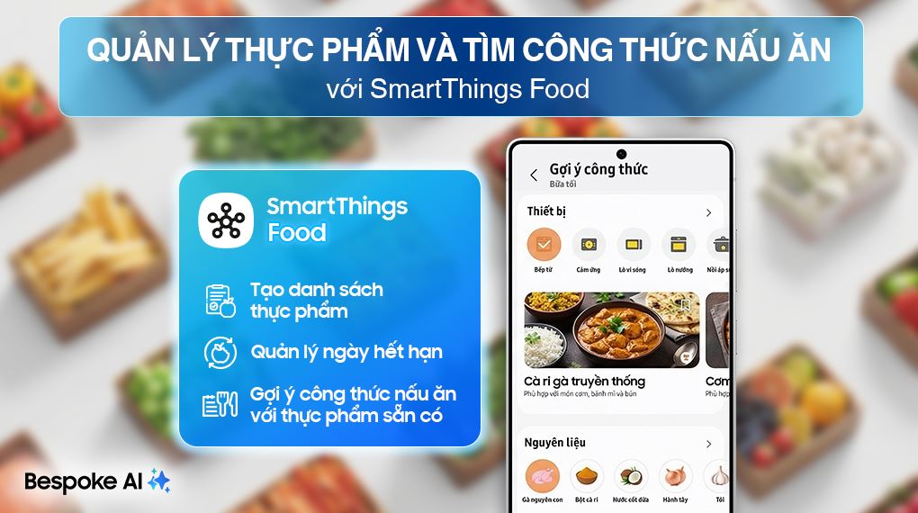 Tủ lạnh Samsung Inverter 578 lít Side By Side RS57DG410EB4SV - Quản lý thực phẩm SmartThings Food