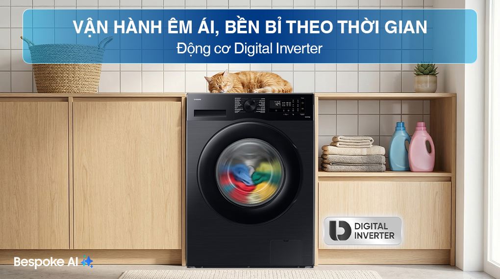 Máy giặt Samsung Inverter 12 kg WW12CGC04DABSV - ảnh mô tả