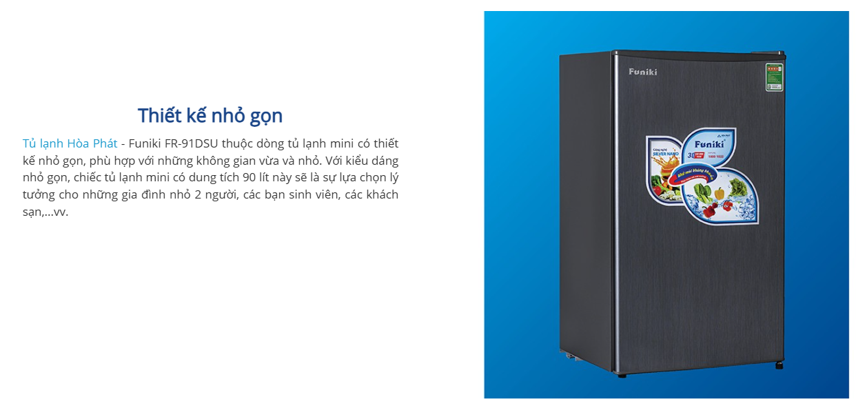 Tủ lạnh Funiki 90 lít FR-91DSU - ảnh mô tả