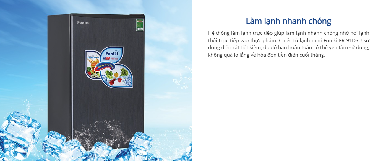 Tủ lạnh Funiki 90 lít FR-91DSU - ảnh mô tả